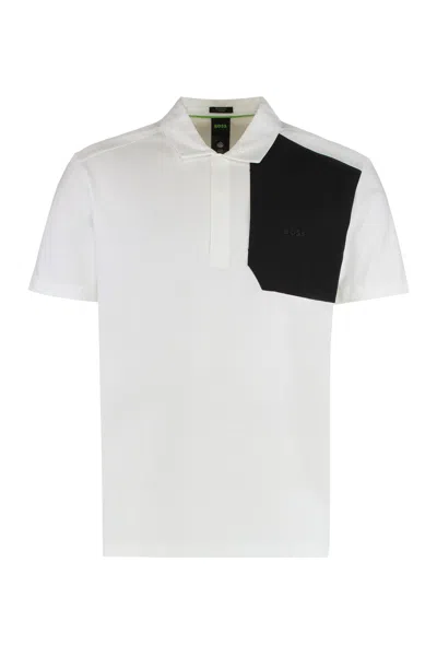 Hugo Boss Cotton Polo In White