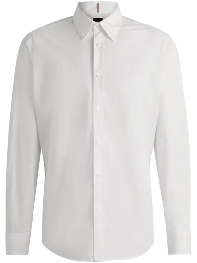 Hugo Boss Cotton Shirt In White