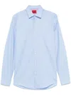 Hugo Boss Cotton Shirt In Blue