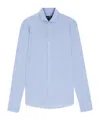 Hugo Boss Cotton Shirt In Blue