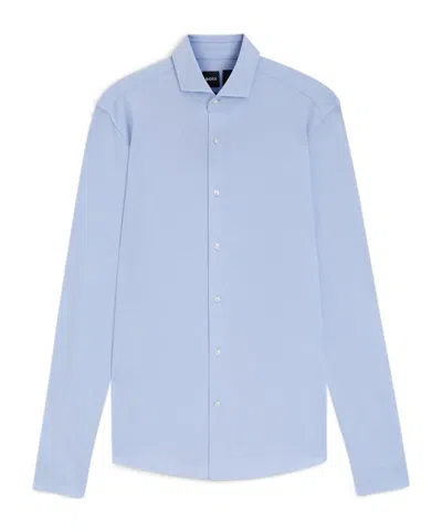 Hugo Boss Cotton Shirt In Blue