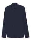 Hugo Boss Buttoned Long-sleeve Shirt In Blue