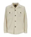 Hugo Boss Cotton Shirt Jacket In Nude