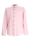 Hugo Boss Cotton Shirt In Pink