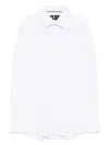 Hugo Boss Interlock-weave Shirt In White