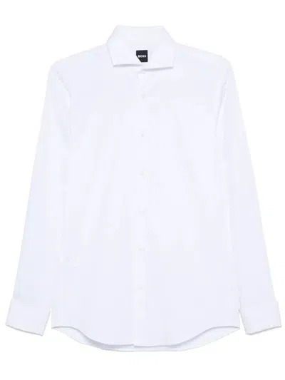 Hugo Boss Cotton Shirt In White