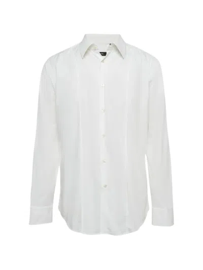 Pre-owned Hugo Boss Cotton Shirt In White