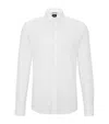 Hugo Boss Hank Slim Fit Solid Dress Shirt In White