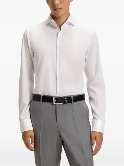 Hugo Boss Cotton Shirt In White
