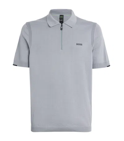 Hugo Boss Cotton Short-sleeve Ever-x Polo Shirt In Blue