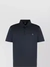 Hugo Boss Boss Short-sleeved Polo In Cotton In Blue