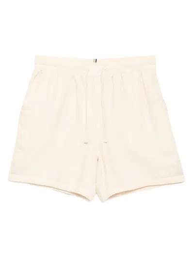 Hugo Boss Cotton Shorts In White