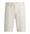 Hugo Boss Cotton-silk-blend Shorts In White