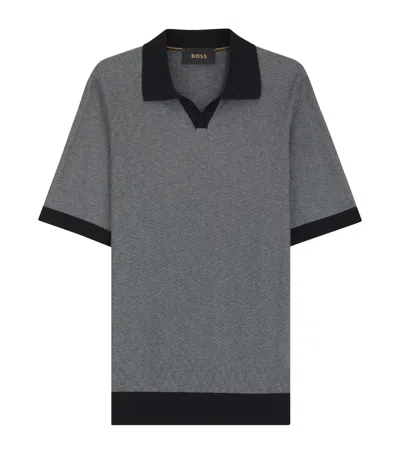HUGO BOSS COTTON-SILK POLO SHIRT