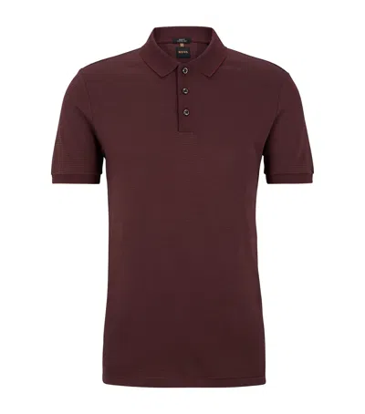 HUGO BOSS COTTON-SILK POLO SHIRT
