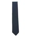 Hugo Boss Cotton And Silk Tie In Blue