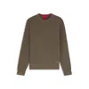 Hugo Boss Cotton Sweater With 3d Knit Structure In Gray