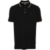 Hugo Boss Contrast Trim Parlay Polo Shirt In Black