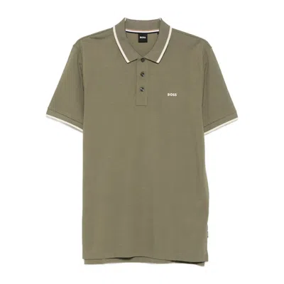 Hugo Boss Cotton Sweaters In Green