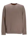 Hugo Boss Klassisches Sweatshirt In Brown