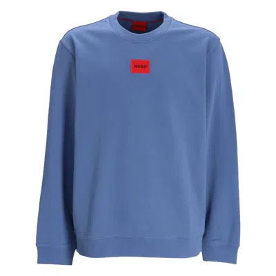Hugo Boss Cotton Sweatshirts In Blue