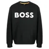 Hugo Boss Relaxed-fit Cotton-terry Sweatshirt With Rubber-print Logo
