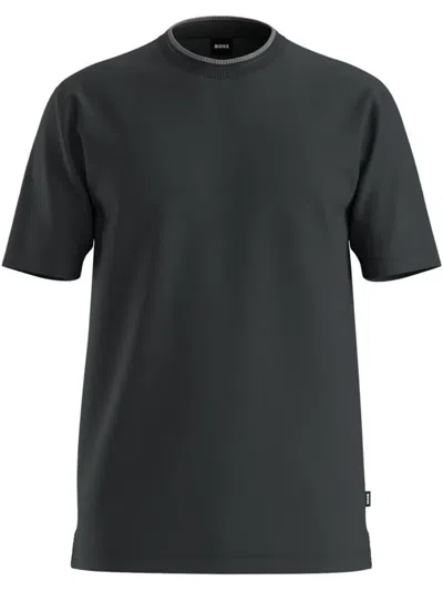 Hugo Boss Cotton T-shirt In Black