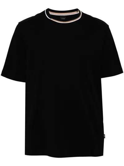 Hugo Boss Cotton T-shirt In Black
