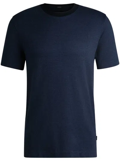 Hugo Boss Cotton T-shirt In Blue