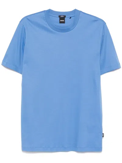 Hugo Boss Cotton T-shirt In Blue