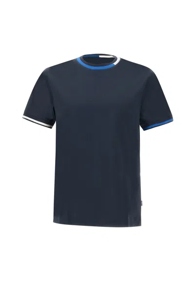 Hugo Boss Cotton T-shirt In Blue