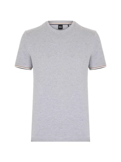 Hugo Boss Cotton T-shirt In Gray