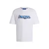 Hugo Boss Cotton T-shirt With Graphic Logo Print In White