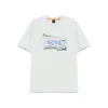 Hugo Boss Cotton-jersey T-shirt With Logo Artwork