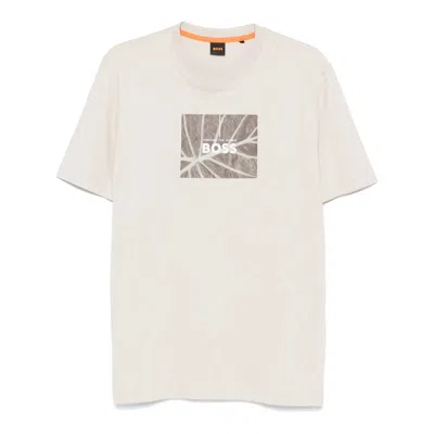 Hugo Boss Cotton T Shirts In Black