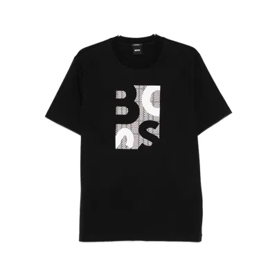 Hugo Boss Cotton T Shirts In Black