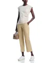 Hugo Boss Cotton Tecarino Pants In Neutral