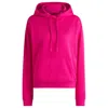 Hugo Boss Cotton-terry Hoodie With Stacked Logo Embroidery In Pink