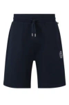 HUGO BOSS COTTON-TERRY SHORTS WITH DOUBLE MONOGRAM AND DRAWSTRING