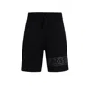 HUGO BOSS COTTON-TERRY SHORTS WITH LOGO PRINT AND DRAWSTRING
