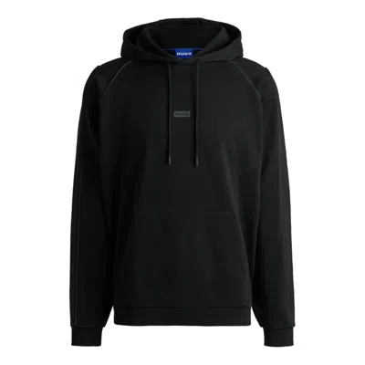 HUGO BOSS COTTON-TERRY SWEATSHIRT WITH DECORATIVE REFLECTIVE TRIMS