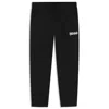 Hugo Boss Cotton-terry Tracksuit Bottoms With Logo Print In Black