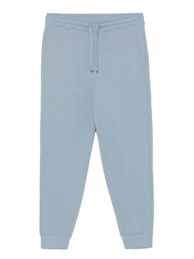 Hugo Boss Cotton Track Pants In Blue
