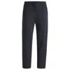Hugo Boss Cotton Tracksuit Bottoms With Double B Monogram In Blue