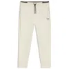 Hugo Boss Cotton Tracksuit Bottoms With Striped Trims In White
