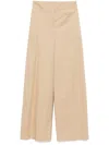 Hugo Boss Poplin Trousers In Beige