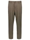 Hugo Boss Tapered-leg Trousers In Brown
