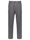 Hugo Boss Grey Cotton Trousers In Gray
