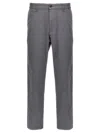 Hugo Boss Grey Cotton Trousers In Gray
