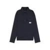 Hugo Boss Cotton-twill Shirt With Logo Label In Blue
